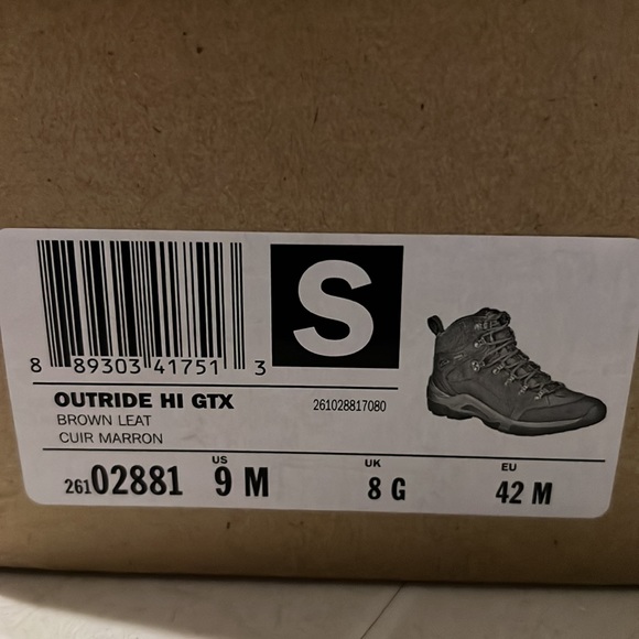 Clarks Goretex GTX hiking boots brown US 9M new - Picture 6 of 6